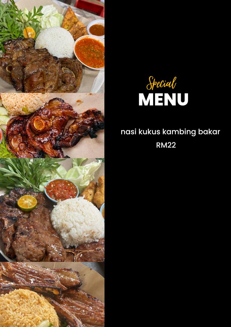 Nasi Kukus Kambing Bakar